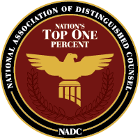 National Association of Distinguished Counsel Nation's Top One Percent