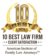 10 Best | 2021 | 10 Best Law Firm Client Satisfaction | American Institute of Family Law Attorneys