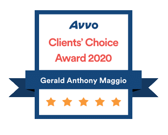 Avvo Clients' Choice Award 2020 Gerald Anthony Maggio Five Stars