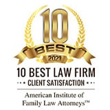 10 Best 2021 10 Best Law Firm Client Satisfaction | American Institute of Family Law Attorneys