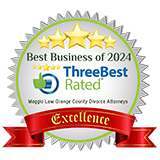 Best Business of 2024 | Three Best Rated | Maggio Law Orange County Divorce Attorneys | Excellence